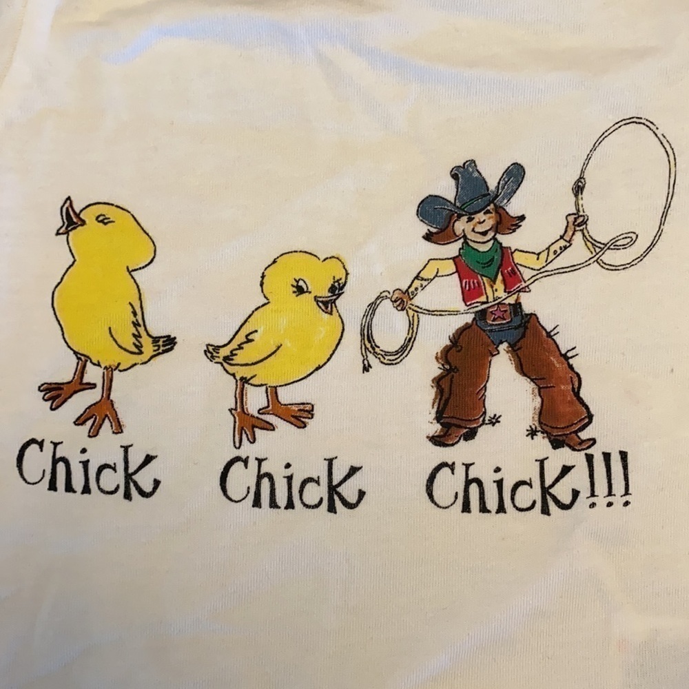 𝅺🐣🐣🐄 Wrangler Chick Chick Chick onesie - Picture 2 of 4